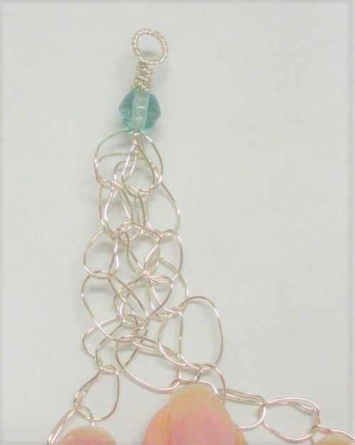 Judy Larson's Wire Crocheted Necklace - , Contemporary Wire Jewelry, Crocheting, wire crocheted necklace